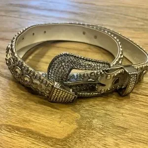 Kippys leather belt crystallized with Swarovski Size 34 Kippys Rhinestone Swarovski Crystal Leather Women main image 2